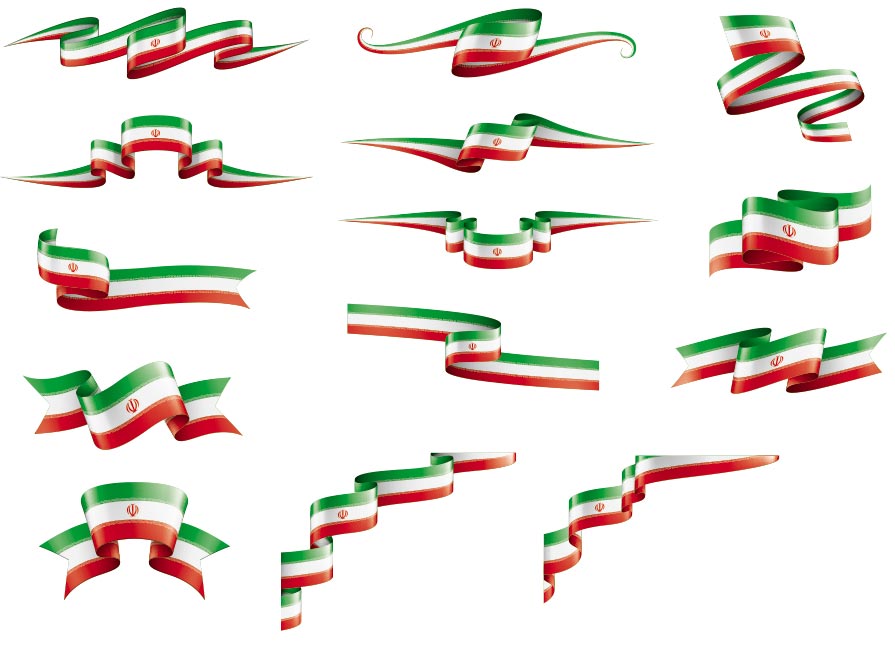 پرچم-ایران-نواری-روبان