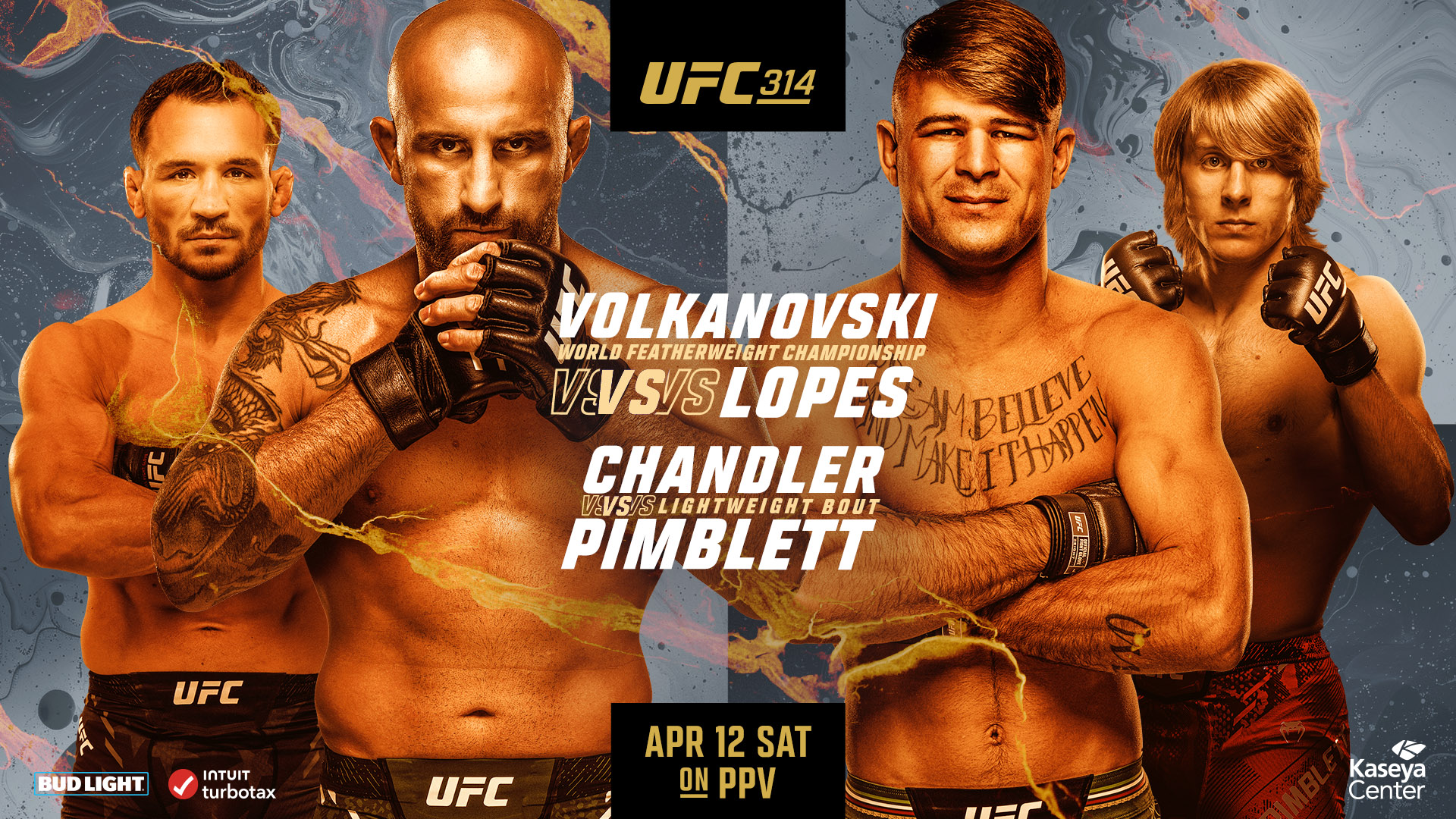 دانلود رویداد یو اف سی  314  : UFC 314: Volkanovski vs. Lopes