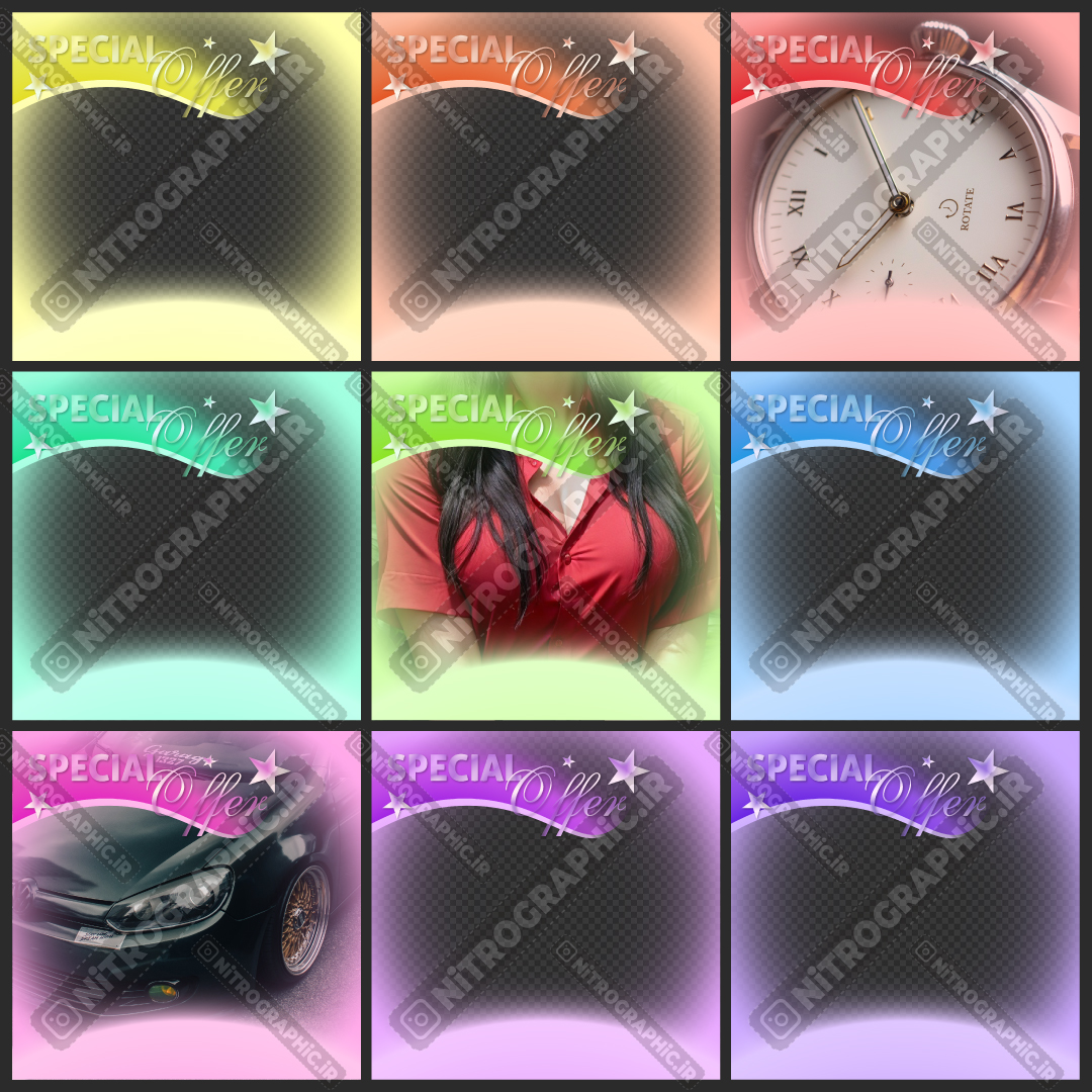 طرح های آماده برای گذاشتن عکس کالا محصول تبلیغ خدمات تبلیغات محصولات