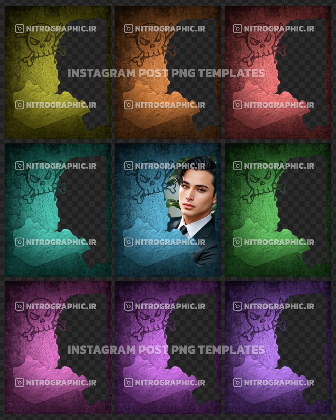 عکس اسکلت لوگو گیمینگ طرح های گیم تمپلیت بازی کامپیوتر قالب های گیمری کاورهای گیمر طرحهای گرافیکی گنگستری مافیایی 