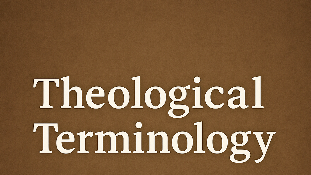 زبان تخصصی الهیات Theological Terminology