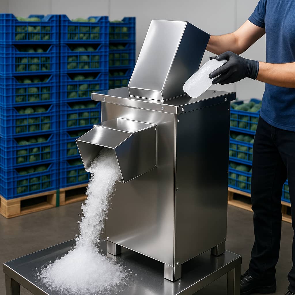 دستکاه یخ خرد کن یخ پودر کن صنعتی