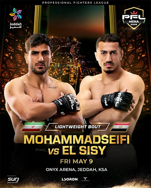 دانلود رویداد ام ام ای :   PFL MENA 1 2025: Mohammadseifi vs. El Sisy