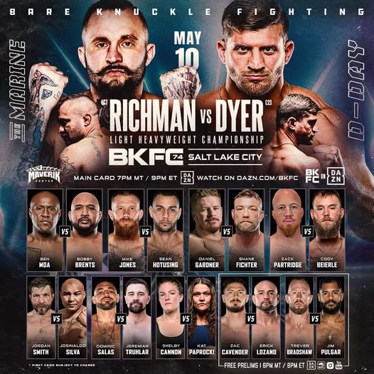 دانلود رویداد بوکس  :  BKFC 74: Richman vs. Dyer