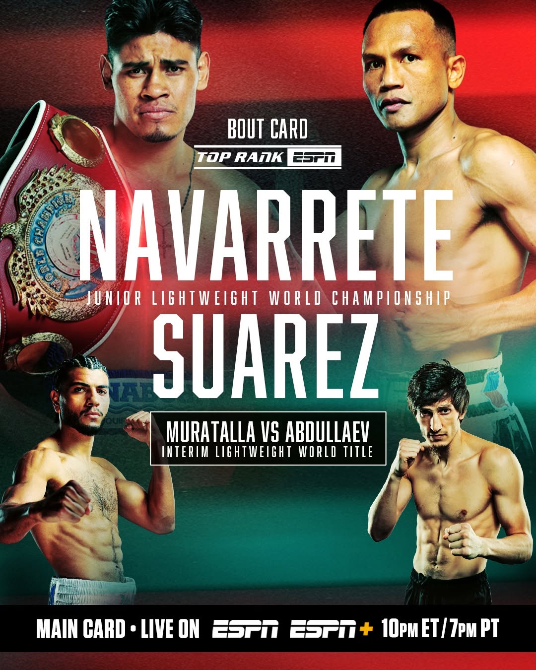 دانلود رویداد بوکس: Top Rank Boxing on ESPN: Navarrete vs. Suarez