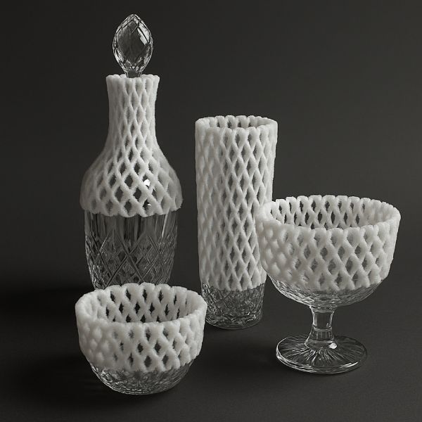 فوم توری ضربه گیر شیشه 