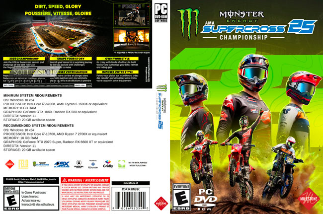 Monster Energy Supercross 25 The Official Video Game Cover