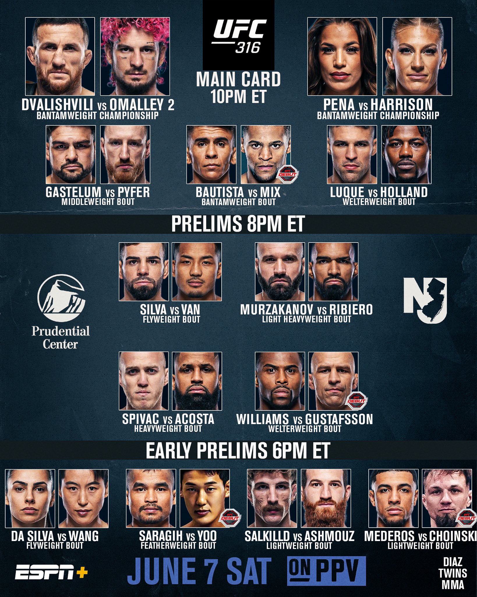 پخش زنده اختصاصی رویداد : UFC 316: Dvalishvili vs. O'Malley 2  |مختص کاربران ویژه و طلایی