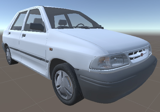 مدل سه بعدی پراید برای یونیتی