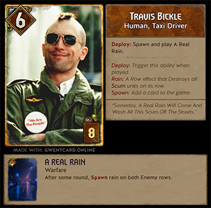 Travis Bickle Taxi Driver - Gwent Cinema